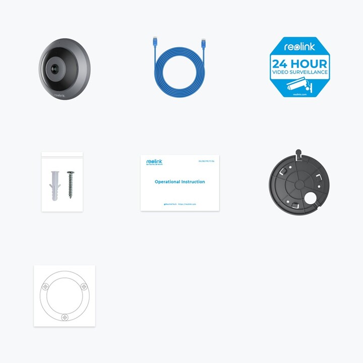 Reolink Fisheye Series P520 Dome IP-Sicherheitskamera Innen & Außen 2560 x 2560 Pixel Decke/Wand
