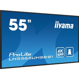 Iiyama Lh5565uhsb-b1 Signage Display Kiosk Design 138.7 Cm (54.6") Led Wifi 800 Cd / M² 4k Ultra HD Black Built-in Processo