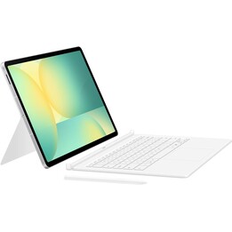 Custodia a libro con tastiera Qwertz (tedesco) Samsung SM-X620, X625 Tab S10 FE+, bianca EF-DX625BW