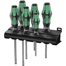 Wera 05105656001, Juego de destornilladores de microprecisión Kraftform, 12 piezas, negro/verde