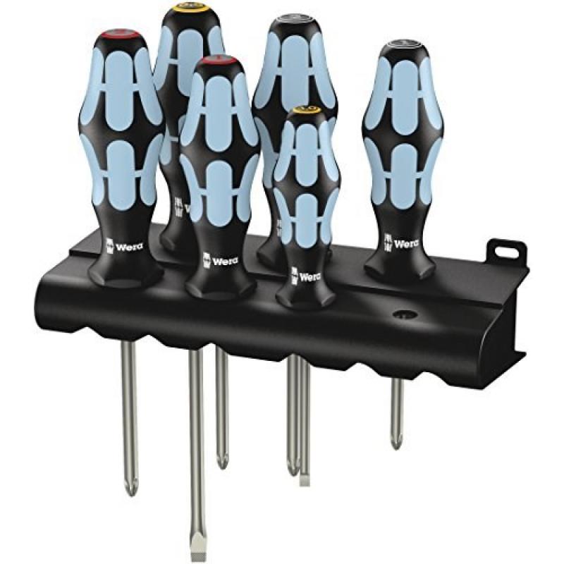 Wera 3334/3350/3355/6 Juego Destornillador plano
