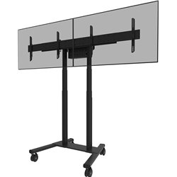 Neomounts Move Adm -875BL2 Adaptador de tela de 1 a 2 telas - 42-65 polegadas - Máx 40 kg/tela - VESA 100x100-800x400