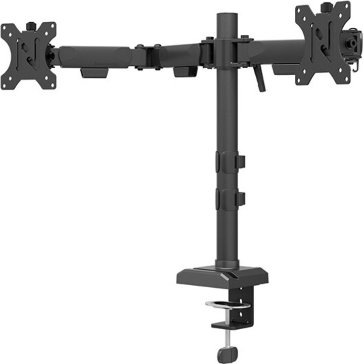 Neomounts NERO DS60-600BL2 Brazo de monitor doble 10-32" Quick-fix Tope-a-180° negro