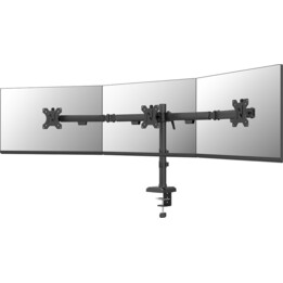 Neomounts NERO DS60-600BL3 brazo de monitor 3 pantallas 10-27" Quick-fix negro