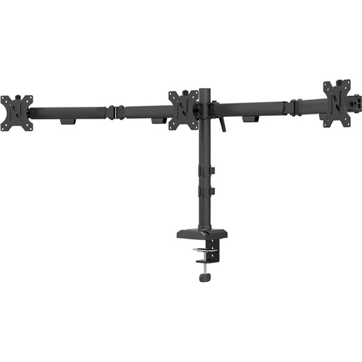 Neomounts NERO DS60-600BL3 brazo de monitor 3 pantallas 10-27" Quick-fix negro
