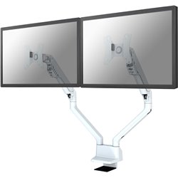 Neomounts FPMA-D750DWHITE2 Dual monitor arm - 10-32 inch - 2-8 kg/screen - gas spring - 180°-stop - Topfix - white