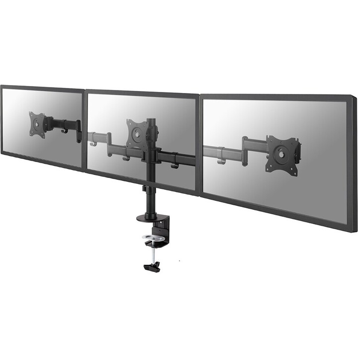 Neomounts NM-D135D3BLACK montagem e suporte para monitores 68,6 cm (27") Secretária Preto