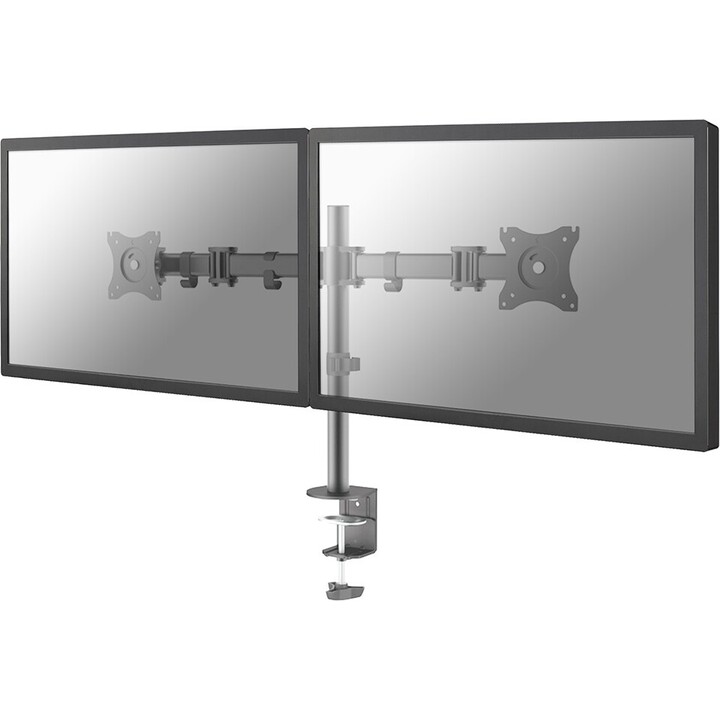 Neomounts NM-D135DSILVER Double moniteur ARM - 10-27 pouces - 0-8 kg / écran - argent