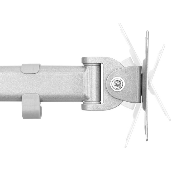 Neomounts nm -d135dsilver braço de monitor duplo - 10-27 polegadas - 0-8 kg/tela - prata
