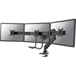 Neomounts NM-D775DX3BLACK Support d'écran à fixer 17-27" - ressort à gaz - Topfix - arrêt 180°