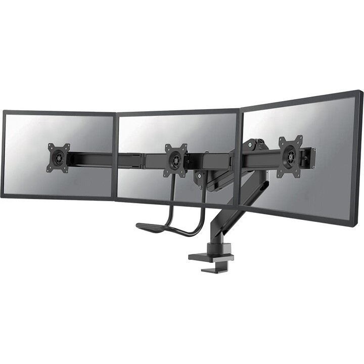 Neomounts NM-D775DX3BLACK Brazo de monitor 17-27" - resorte de gas - Topfix - Tope-a-180°