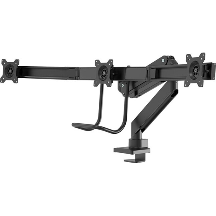 Neomounts NM-D775DX3BLACK Brazo de monitor 17-27" - resorte de gas - Topfix - Tope-a-180°