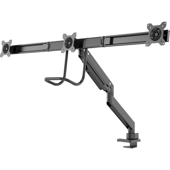 Neomounts NM-D775DX3BLACK Brazo de monitor 17-27" - resorte de gas - Topfix - Tope-a-180°
