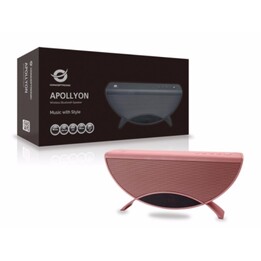 Altoparlante portatile Bluetooth Conceptronic Apollyon, rosso, riproduce MP3 da USB/microSD, radio FM