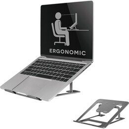 Neomounts NSLS085GREY Suporte para Computadores Portáteis Suporte para computador portátil Cinzento 43,2 cm (17")