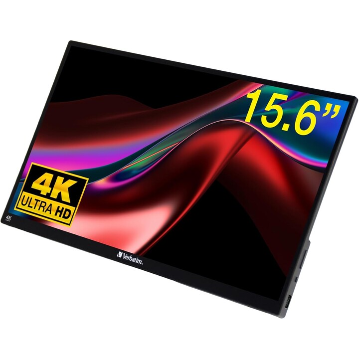 Monitor Portátil Táctil Verbatim PMT-15-4K 15.6'/ 4K/ Negro