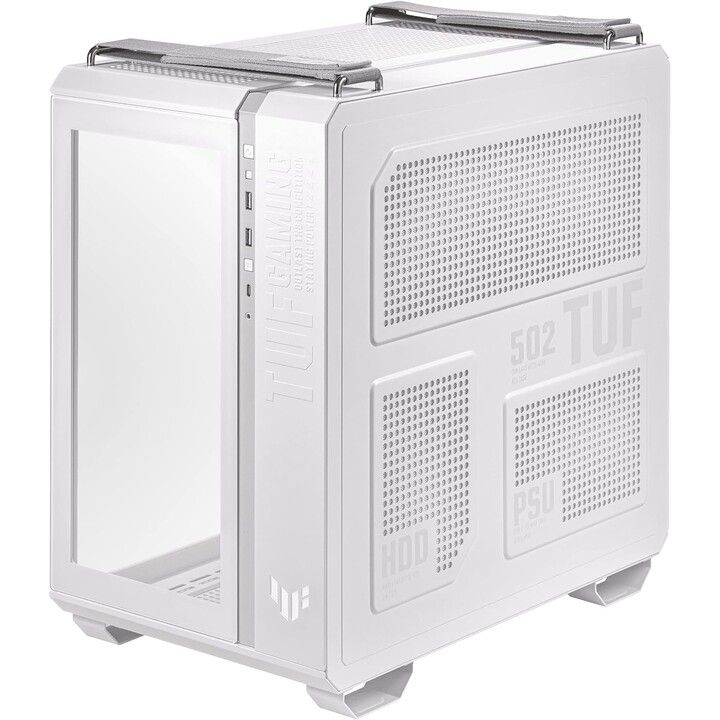 Gehäuse|ASUS|TUF Gaming GT502 Horizon|MidiTower|Produkteigenschaften des Gehäuses Transparente Blende|Nicht enthalten|ATX|MicroA