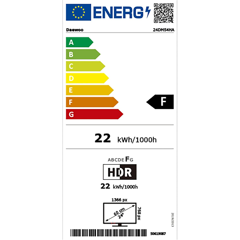 DAEWOO 24DM54HA1 24 HD+ Black - TV