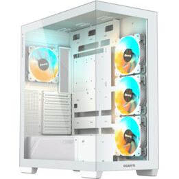 Case|GIGABYTE|MidiTower|Transparent panel|ATX|MicroATX|MiniITX|Colour White|GB-C500PIST