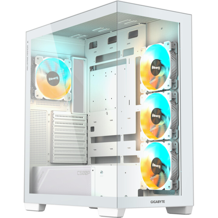 Case | Gigabyte | Miditower | Panel transparente | ATX | Microatx | Miniitx | Blanco | GB-C500Pist