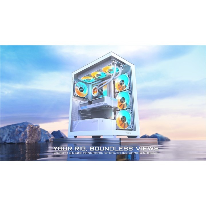 Case | Gigabyte | Miditower | Panel transparente | ATX | Microatx | Miniitx | Blanco | GB-C500Pist