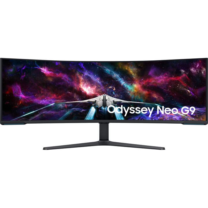 Monitor Gaming Ultrapanorámico Curvo Samsung Odyssey Neo G9 S57CG952NU 57'/ Dual UHD/ 1ms/ 240Hz/ VA/ Blanco