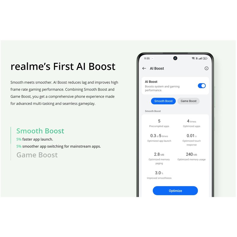 Realme 12X 5G 8GB/256GB Feather Green
