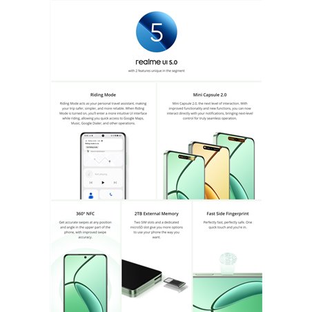 Realme 12X 5G 8GB/256GB Pena Verde