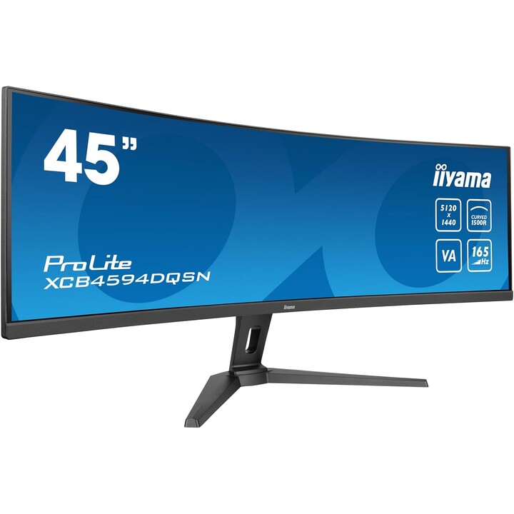 iiyama XCB4594DQSN-B1 Monitor 44,5 Zoll DQHD VA Panel, 5120 x 1440, 165 Hz, 450 cd/m², 0,8 ms MPRT, Lautsprecher