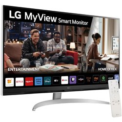 Moniteur Intelligent LG 32SQ700S-W 31,5 / 4K/ Smart TV/ Multimédia/ Argent et Blanc