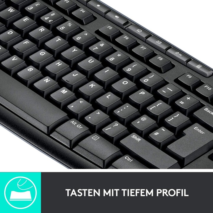 Keyboard & Mouse Logitech Wireless Combo MK270 (DE) (920-004511)