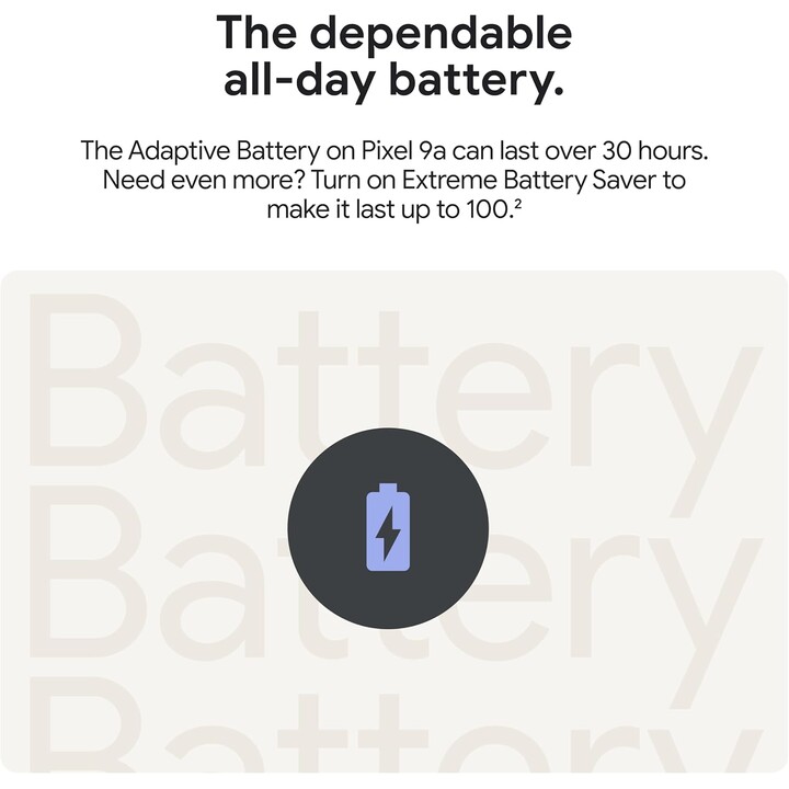 Google Pixel 9A, 8+256GB, 5G, fotocamera AI, Bluetooth, WiFi 6E, USB, NFC, Iris Viola