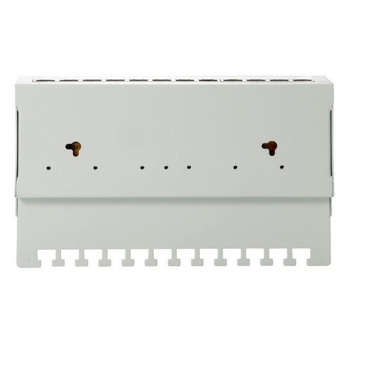 Patch panel de sobremesa cat 6 apantallado 12 puertos color blanco