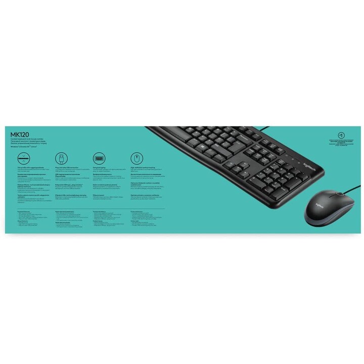 Keyboard & Mouse Logitech MK120 (DE) (920-002540)