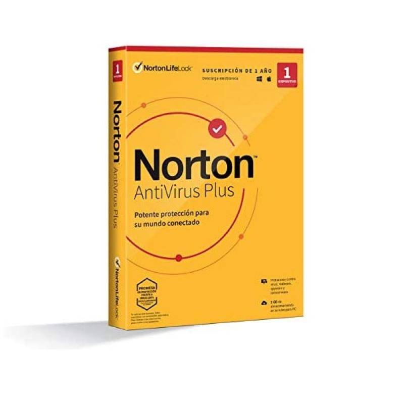 Norton antivírus plus 2gb português 1 usuário 1 dispositivo caixa 12 meses
