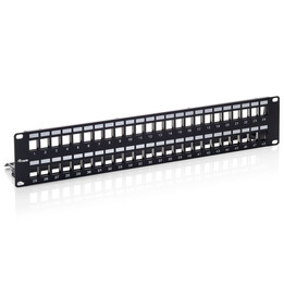 Panneau de brassage Keystone blindé Cat.6 48 ports, 2U