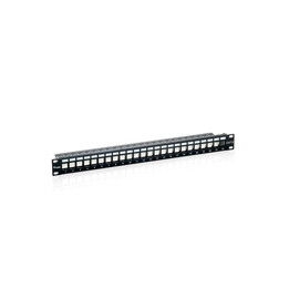 Patch panel vacio cat.6 24 puertos keystone 1u