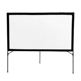 Portable wall screen approx 77" 183x102 cm foldable frame double-sided projection carrying bag