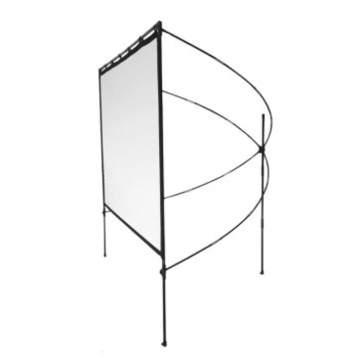 Tragbare Wandleinwand ca. 77" 183x102 cm faltbarer Rahmen doppelseitige Projektion Tragetasche