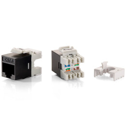 Kit de 8 connecteurs femelles Keystone RJ45 UTP Cat6 Slim Panel
