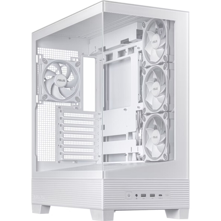 Caso | Asus | Asus A31 Plus Case | Miditoer | Pannello trasparente | ATX | BTX | MicroATX | MiniItx | Colore White | A31plustGar