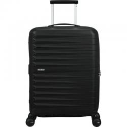 Mala de cabine expansível American Tourister FastForward Spinner 55 cm/ 55 x 40 x 23 cm/ 4 rodas/ preta