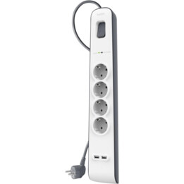 Protección contra sobretensiones Belkin 525J,4X Schuko,2X Usb-A,2M