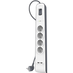 Protección contra sobretensiones Belkin 525J,4X Schuko,2X Usb-A,2M
