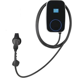 Estación de carga para vehículos eléctricos 32A/22KW/5M + enchufe industrial Negro - Cargador EV Tipo 2