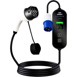 Carregador de isqueiro elétrico com ecrã LCD EV 32A/7.0KW/10M com ficha (3 pinos)