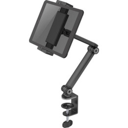 Neomounts DS15-545BL1 Pince de bureau de support de tablette, 4,7-12,9 pouces, universel, plein mouvement, noir