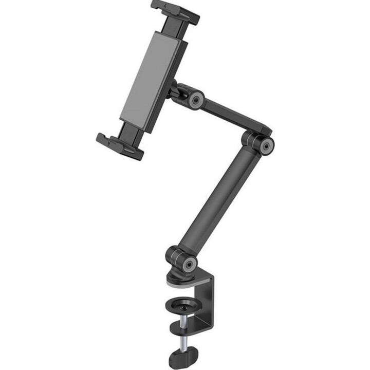 Neomounts DS15-545BL1 Tablet Halter Desk Klemme, 4,7-12,9 Zoll, universell, vollständige Bewegung, Schwarz