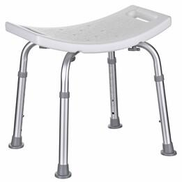 Taburete de ducha rectangular con ajuste de altura