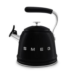 Smeg Wasserkocher für den Herd im 50er-Jahre-Stil, schwarz, WKF01BL